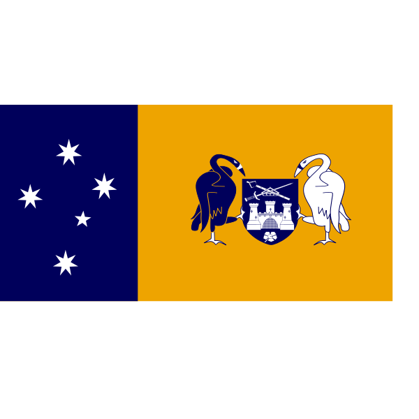 Flag of the Australian Capital Territory vector illustration